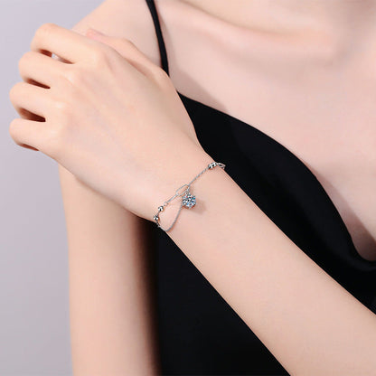 [Bling Jewelrys]CLASSIC SOLITAIRE MOISSANITE BRACELET