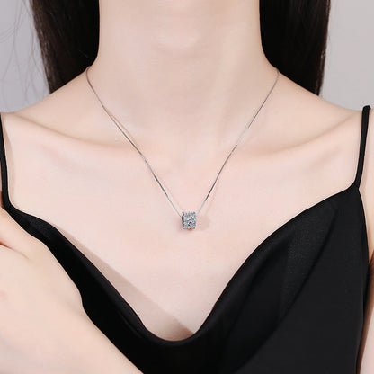 [Bling Jewelrys]ELEGANT SLIM-WAIST MOISSANITE NECKLACE