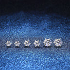 [Bling Jewelrys]SIX-PRONG MOISSANITE EARRINGS