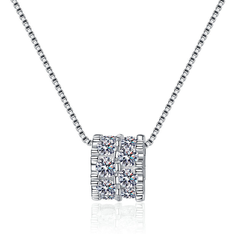 [Bling Jewelrys]ELEGANT SLIM-WAIST MOISSANITE NECKLACE