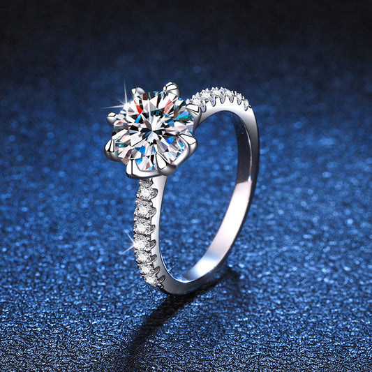 [Bling Jewelrys]BOLD TIGER CLAW MOISSANITE ENGAGEMENT RING