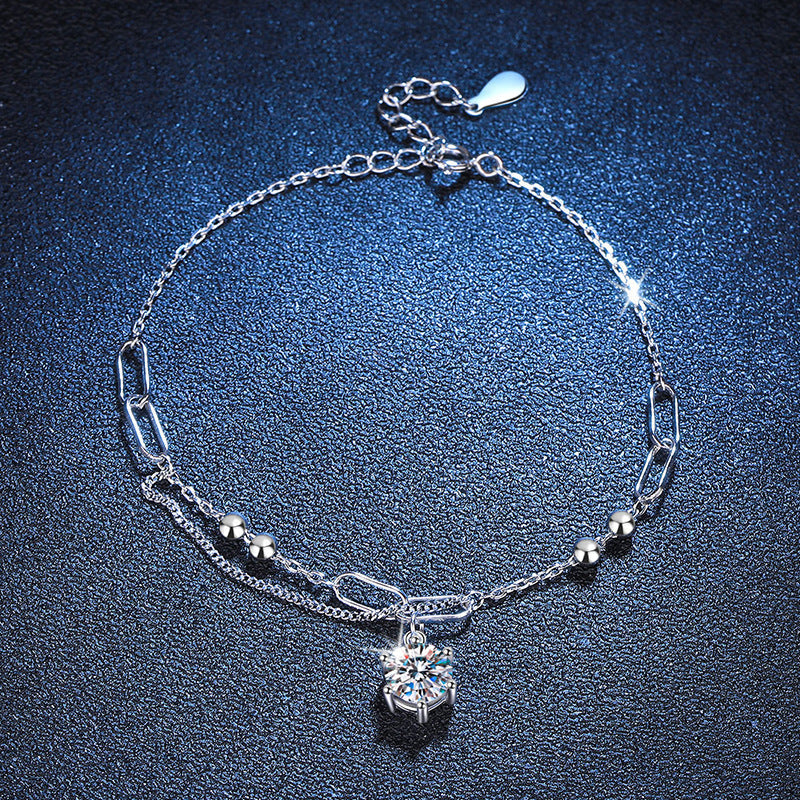 [Bling Jewelrys]CLASSIC SOLITAIRE MOISSANITE BRACELET