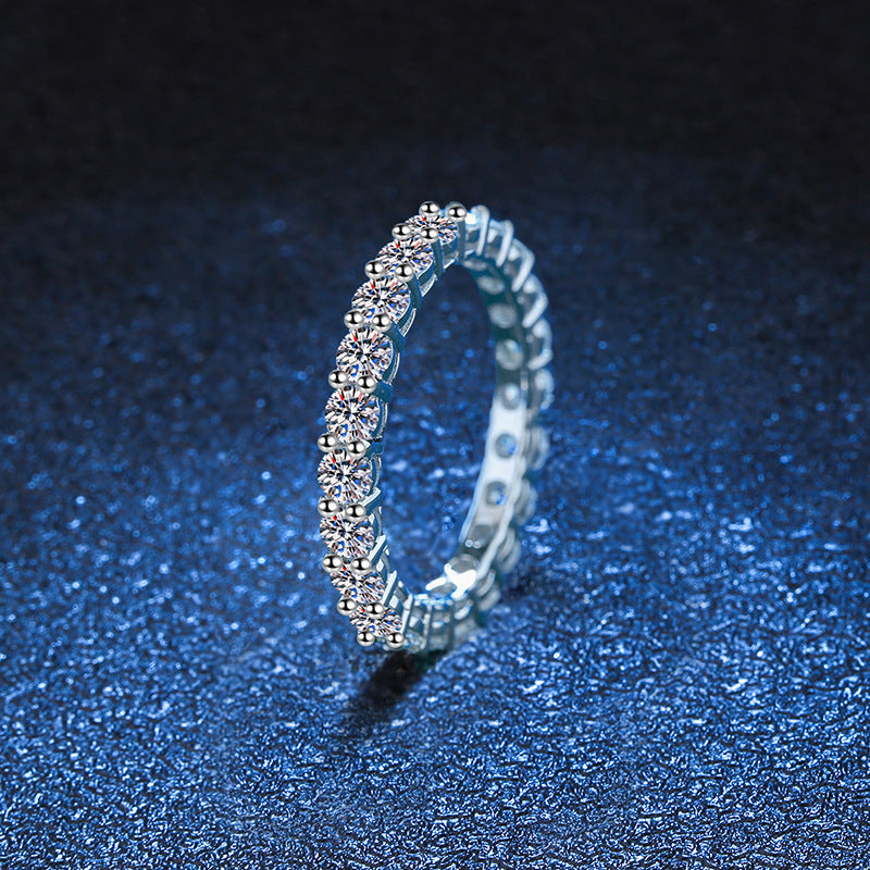 [Bling Jewelrys]LUXURIOUS 2.2 CARAT FULL ETERNITY MOISSANITE RING