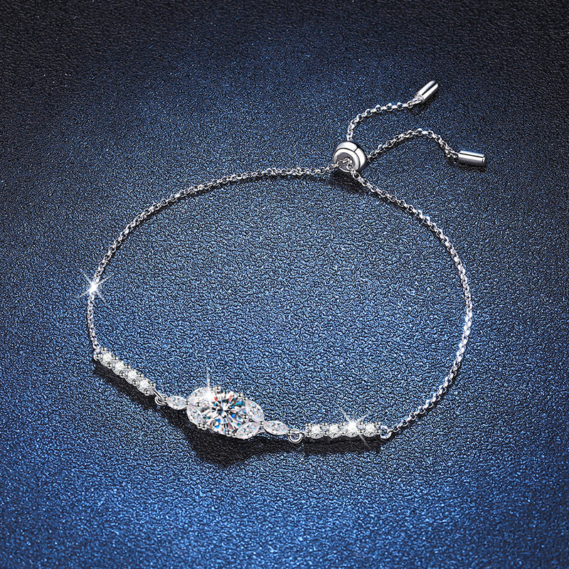 [Bling Jewelrys]BLOOMING STAR-FLOWER MOISSANITE BRACELET
