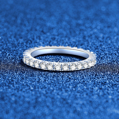 [Bling Jewelrys]DAINTY 0.87CT FULL ETERNITY MOISSANITE RING
