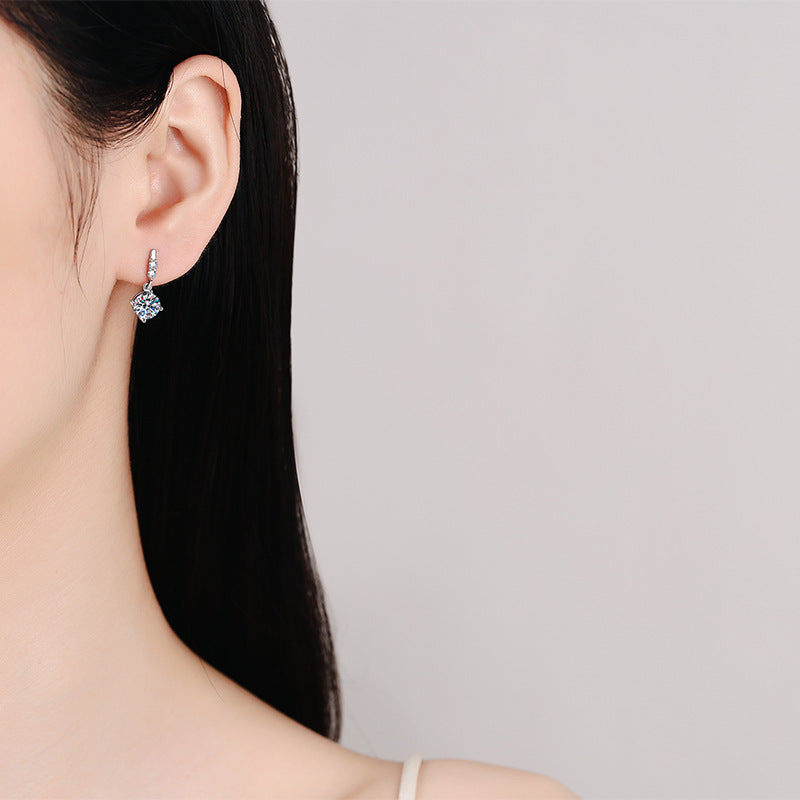 [Bling Jewelrys]DYNAMIC TASSEL MOISSANITE DROP EARRINGS