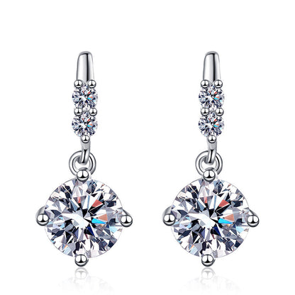 [Bling Jewelrys]DYNAMIC TASSEL MOISSANITE DROP EARRINGS