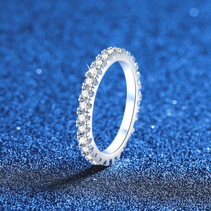 [Bling Jewelrys]DAINTY 0.87CT FULL ETERNITY MOISSANITE RING