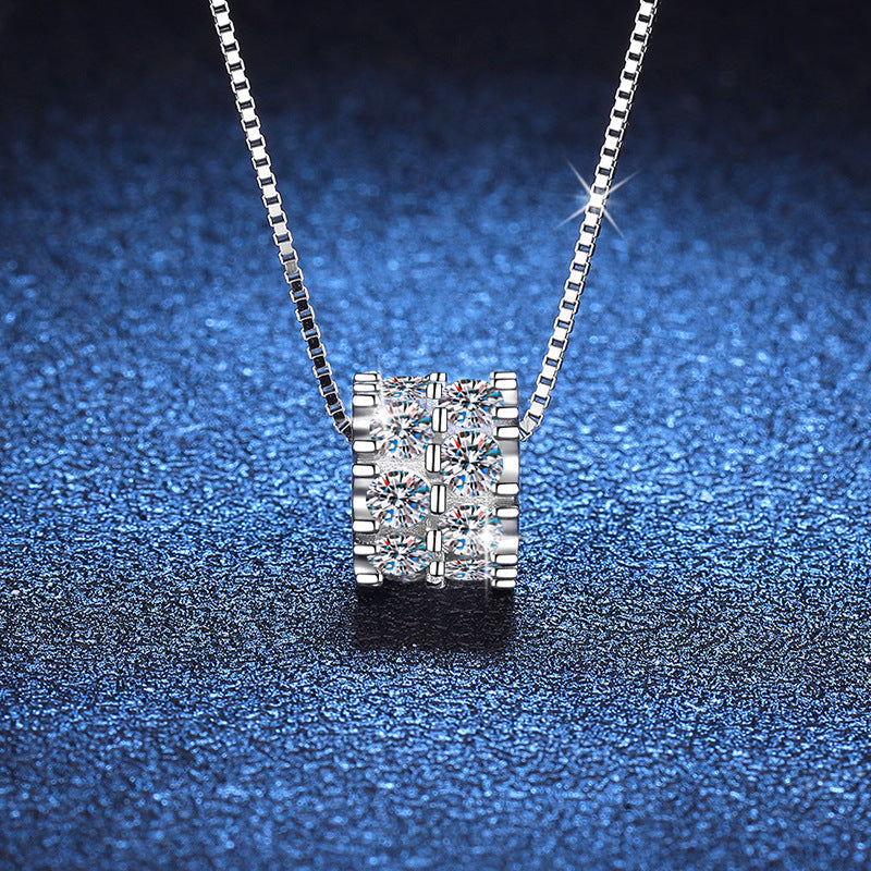 [Bling Jewelrys]ELEGANT SLIM-WAIST MOISSANITE NECKLACE
