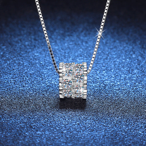 [Bling Jewelrys]ELEGANT SLIM-WAIST MOISSANITE NECKLACE