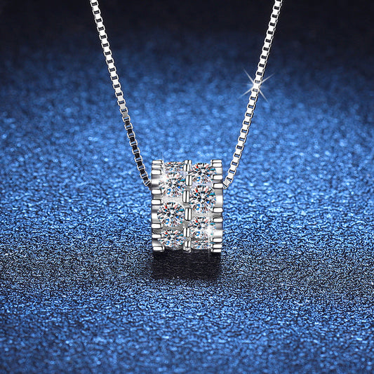 [Bling Jewelrys]ELEGANT SLIM-WAIST MOISSANITE NECKLACE