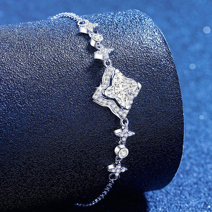 [Bling Jewelrys]MARQUISE-CLOVER MOISSANITE BRACELET