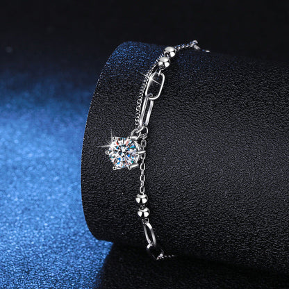 [Bling Jewelrys]CLASSIC SOLITAIRE MOISSANITE BRACELET