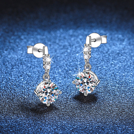 [Bling Jewelrys]DYNAMIC TASSEL MOISSANITE DROP EARRINGS