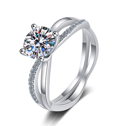 {
  "Bling Jewelrys": "ブリング・ジュエリー",
  "ELEGANT 4-PRONG CROSSOVER MOISSANITE ENGAGEMENT RING": "エレガント 4本爪 クロスオーバー モアサナイト 婚約指輪"
}