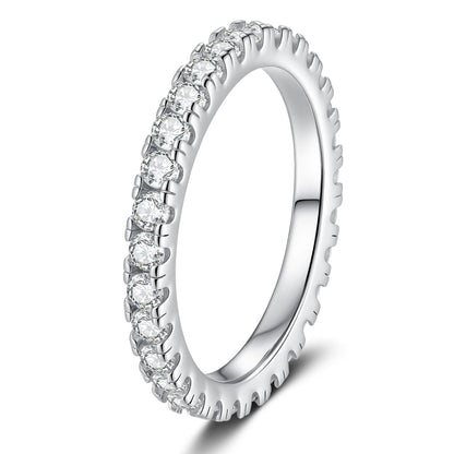 [Bling Jewelrys]DAINTY 0.87CT FULL ETERNITY MOISSANITE RING
