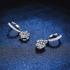 [Bling Jewelrys]CLASSIC 6-PRONG MOISSANITE DROP EARRINGS