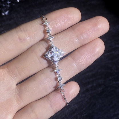 [Bling Jewelrys]MARQUISE-CLOVER MOISSANITE BRACELET