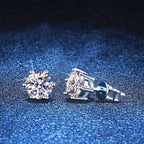[Bling Jewelrys]SIX-PRONG MOISSANITE EARRINGS