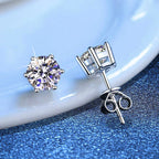 [Bling Jewelrys]SIX-PRONG MOISSANITE EARRINGS