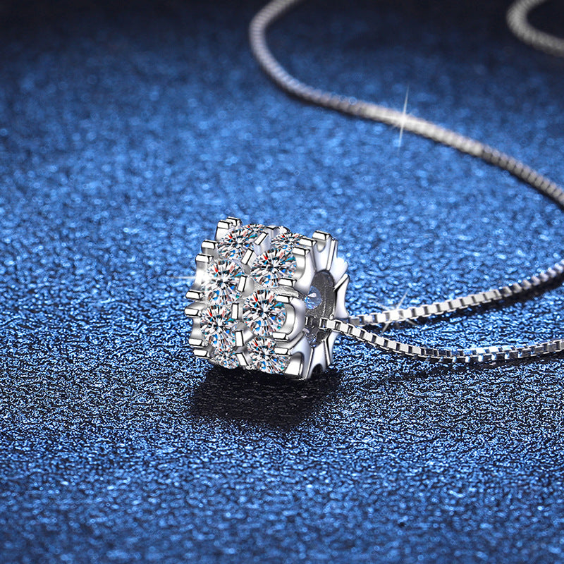 [Bling Jewelrys]ELEGANT SLIM-WAIST MOISSANITE NECKLACE