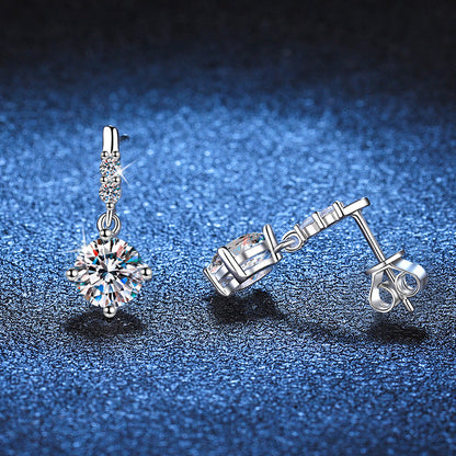 [Bling Jewelrys]DYNAMIC TASSEL MOISSANITE DROP EARRINGS