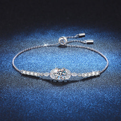 [Bling Jewelrys]BLOOMING STAR-FLOWER MOISSANITE BRACELET