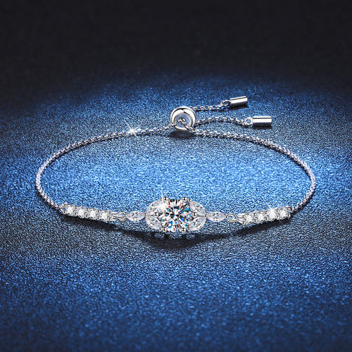 [Bling Jewelrys]BLOOMING STAR-FLOWER MOISSANITE BRACELET