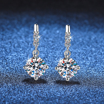 [Bling Jewelrys]DYNAMIC TASSEL MOISSANITE DROP EARRINGS
