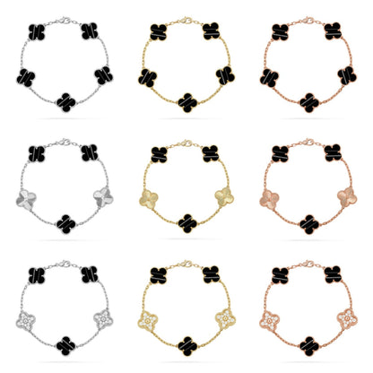 [Bling Jewelrys] KOLLEKTION: CLOVER 5 MOTIV ARMBAND MIT PULSAR- STEIN