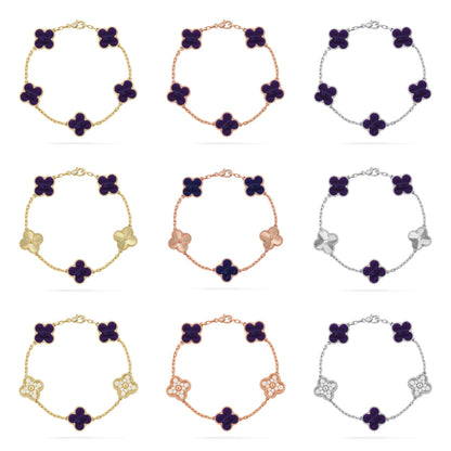 {
  "Bling Jewelrys": "ブリングジュエリー",
  "CLOVER 5 MOTIF PURPLE STRIPES BRACELET COLLECTION": "クローバー 5モチーフ パープルストライプ ブレスレットコレクション"
}