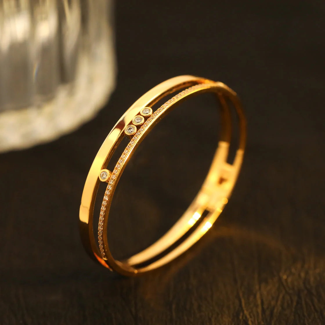[Bling Jewelry] Move Romane Diamant-Armreif