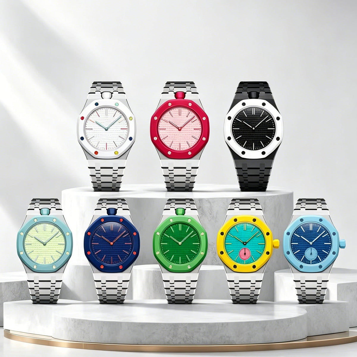 [Bling Jewelrys]ロイヤルオーク ポップ エクスクルーシブ スティールケース＆ストラップ