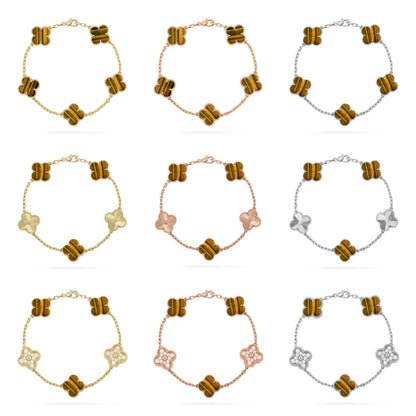 {
  "Bling Jewelrys": "ブリングジュエリー",
  "CLOVER 5 MOTIFS TIGER EYE BRACELET COLLECTION": "クローバー 5モチーフ タイガーアイ ブレスレット コレクション"
}