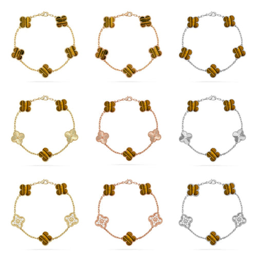 {
  "Bling Jewelrys": "ブリングジュエリー",
  "CLOVER 5 MOTIFS TIGER EYE BRACELET COLLECTION": "クローバー 5モチーフ タイガーアイ ブレスレット コレクション"
}