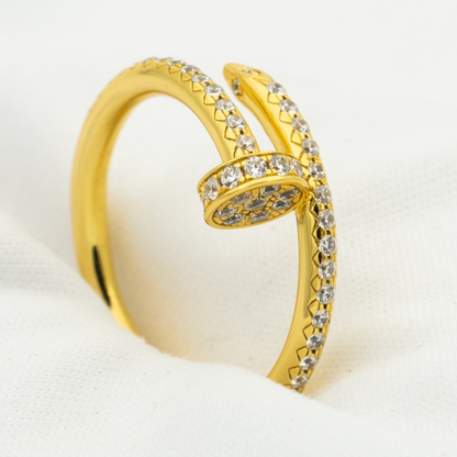 [Bling Jewelrys ]JUSTE RING 1.8MM GOLD DIAMONDS