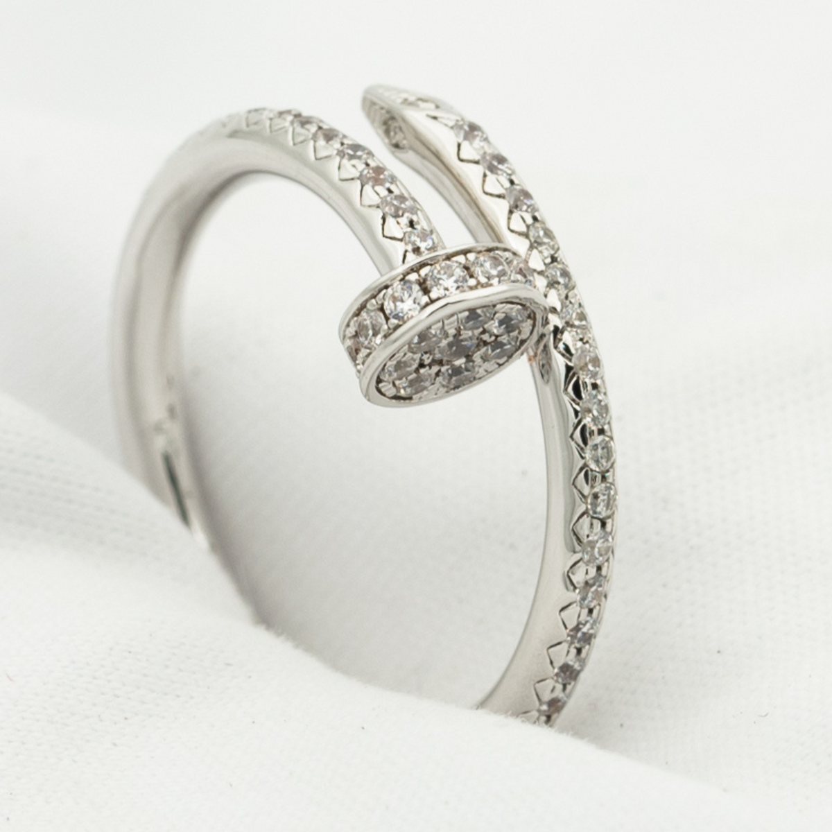 [Bling Jewelrys ]JUSTE RING 1.8MM SILVER DIAMONDS
