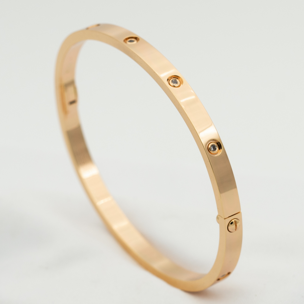 [Bling Jewelrys ]ラブブレスレット 3.65MM 10粒ダイヤモンド