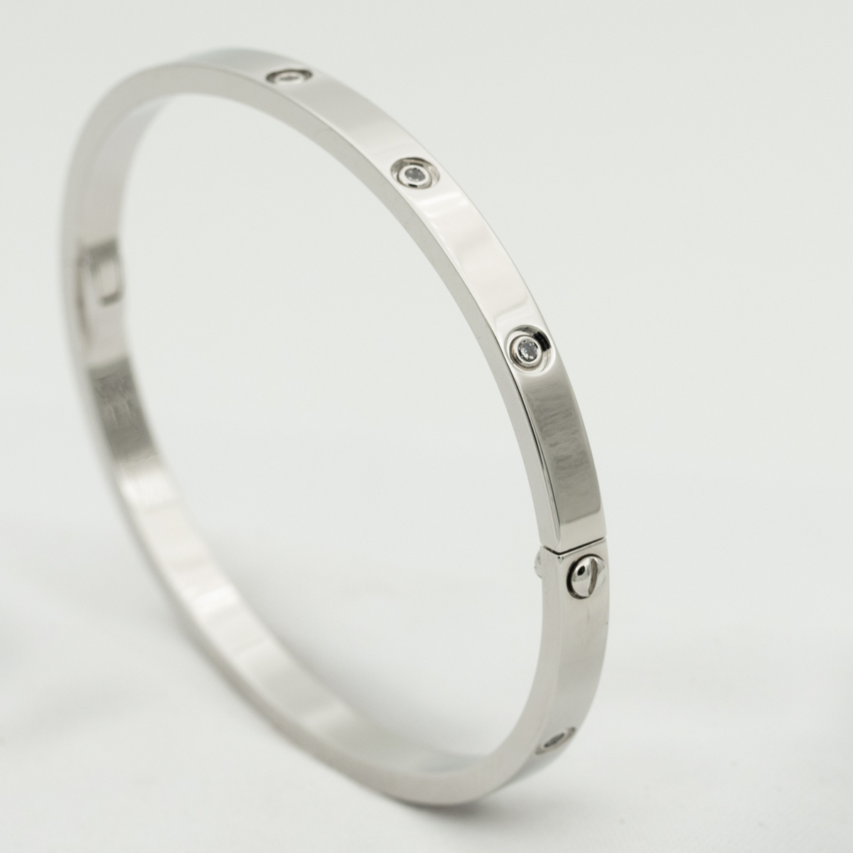 [Bling Jewelrys ]ラブブレスレット 3.65MM 10粒ダイヤモンド