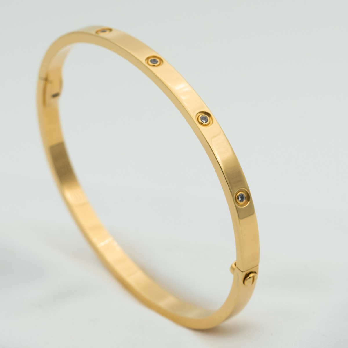 [Bling Jewelrys ]ラブブレスレット 3.65MM 10粒ダイヤモンド