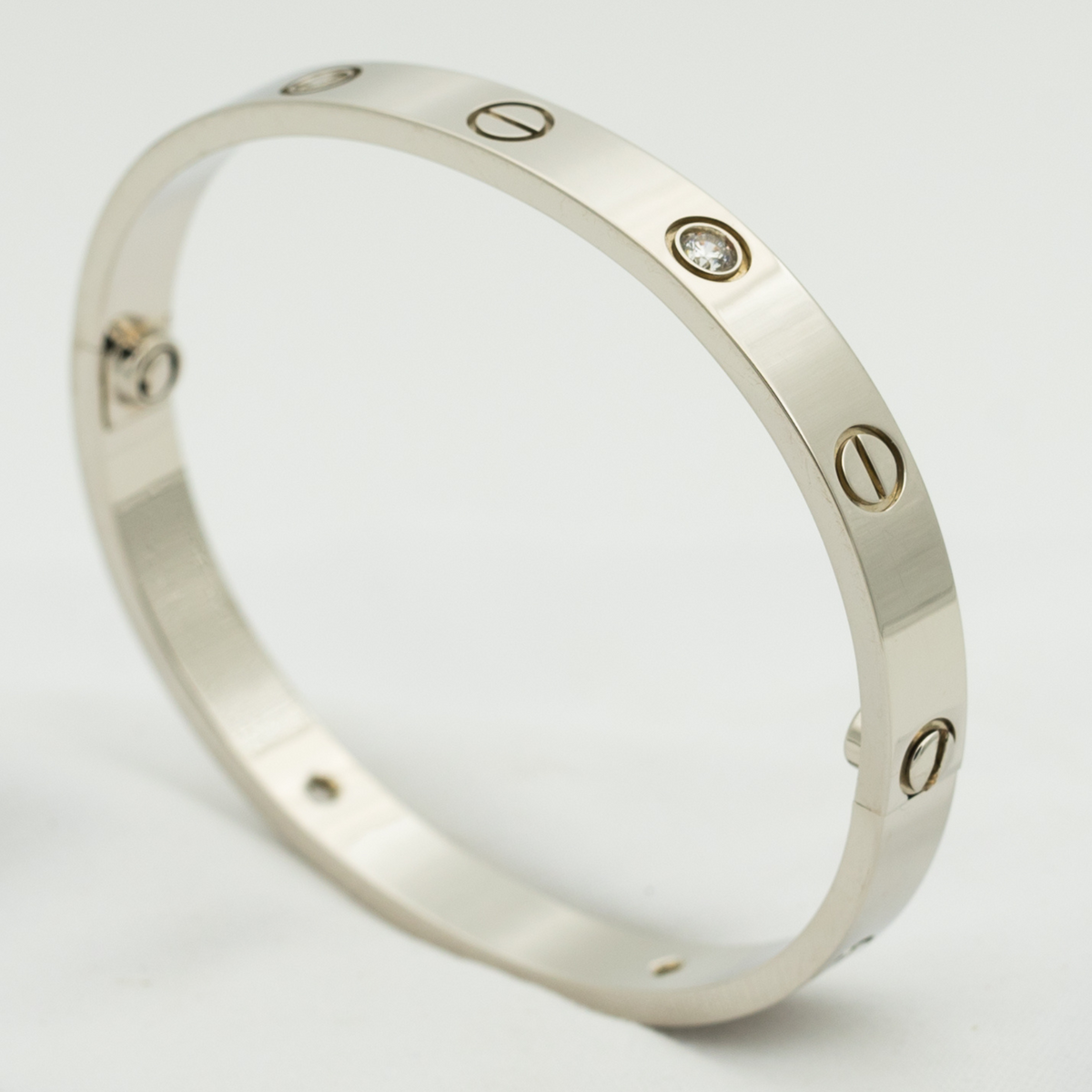 [Bling Jewelry] LIEBESARMBAND 6,1 MM 4 DIAMANTEN