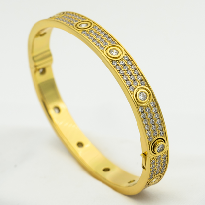 [Bling Jewelrys ]LOVE BRACELET 6.1MM DIAMOND-PAVED 10 BIG DIAMONDS