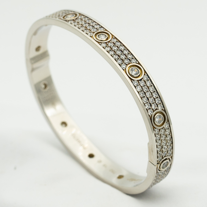 [Bling Jewelrys ]LOVE BRACELET 6.1MM DIAMOND-PAVED 10 BIG DIAMONDS