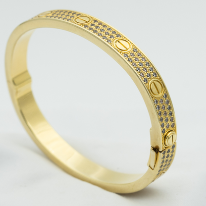 [Bling Jewelrys ]LIEBESARMBAND 6,1 MM MIT DIAMANT-PAVÉ