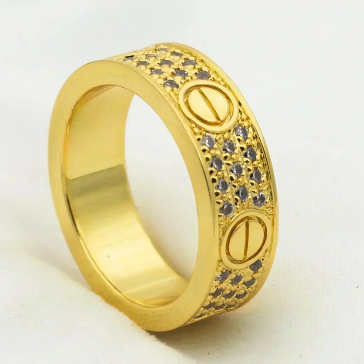 [Bling Jewelrys ]LOVE RING 5.5MM DIAMONDS PAVED