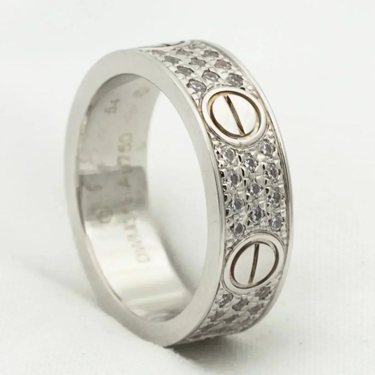 [Bling Jewelrys ]LOVE RING 5.5MM DIAMONDS PAVED