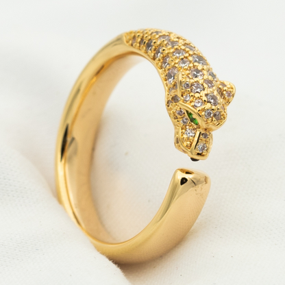 [Bling Jewelrys ]PANTHERE RING DIAMOND 7.3MM