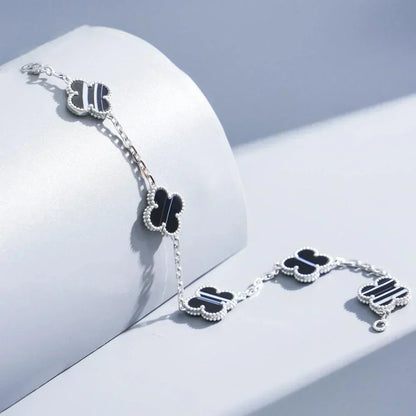 [Bling Jewelrys] KOLLEKTION: CLOVER 5 MOTIV ARMBAND MIT PULSAR- STEIN