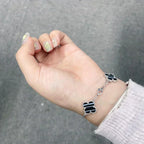 [Bling Jewelrys ] CLOVER 5 MOTIF PULSAR STONE BRACELET COLLECTION