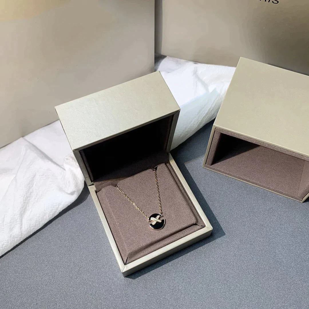 [Bling Jewelrys] ROSÉGOLD-DIAMANT-HALSKETTE JEUX